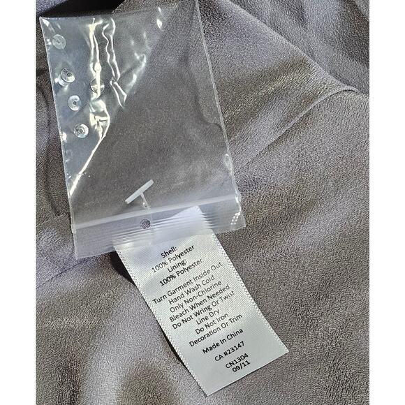 NWT Talbots WOMAN Chic Classy Silver Gray Sequin V-Neck Tank Top Cami 24 W - Picture 7 of 8